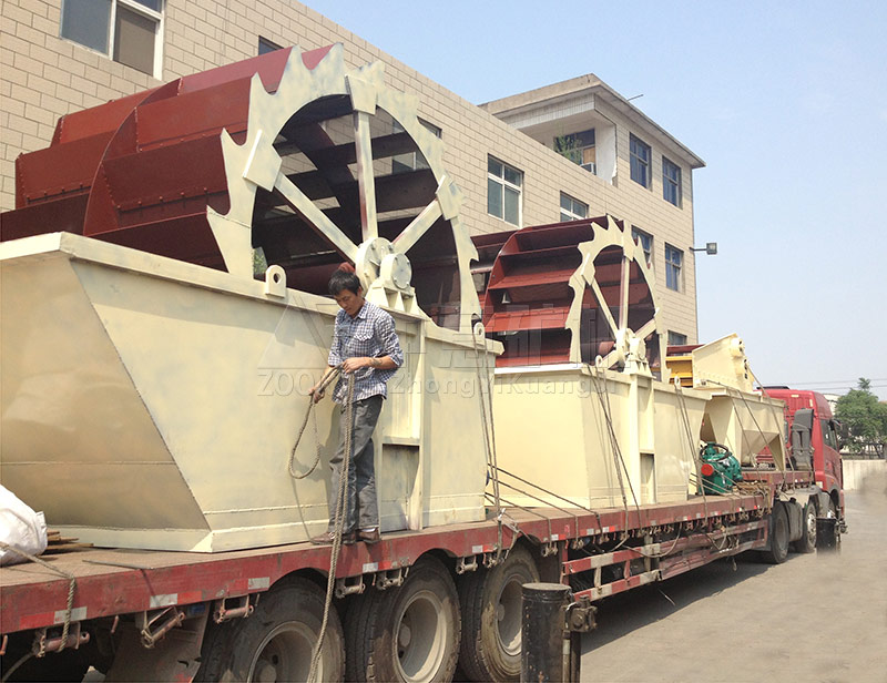 輪斗洗砂機出廠前檢測