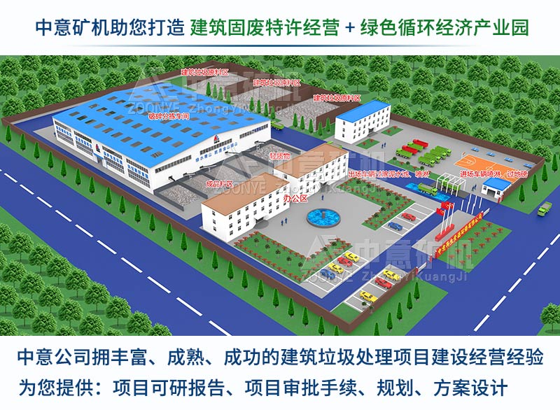 中意礦機為客戶提供建筑垃圾處理方案