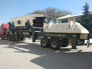 云南昆明孺子牛環保公司YPS200型移動式建筑垃圾破碎站